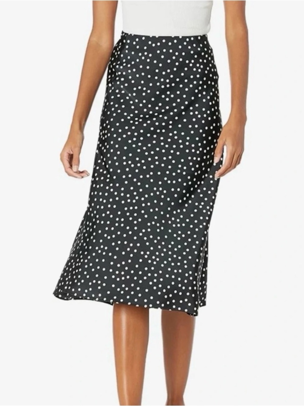 NWT The Drop Polka Dot Midi Skirt